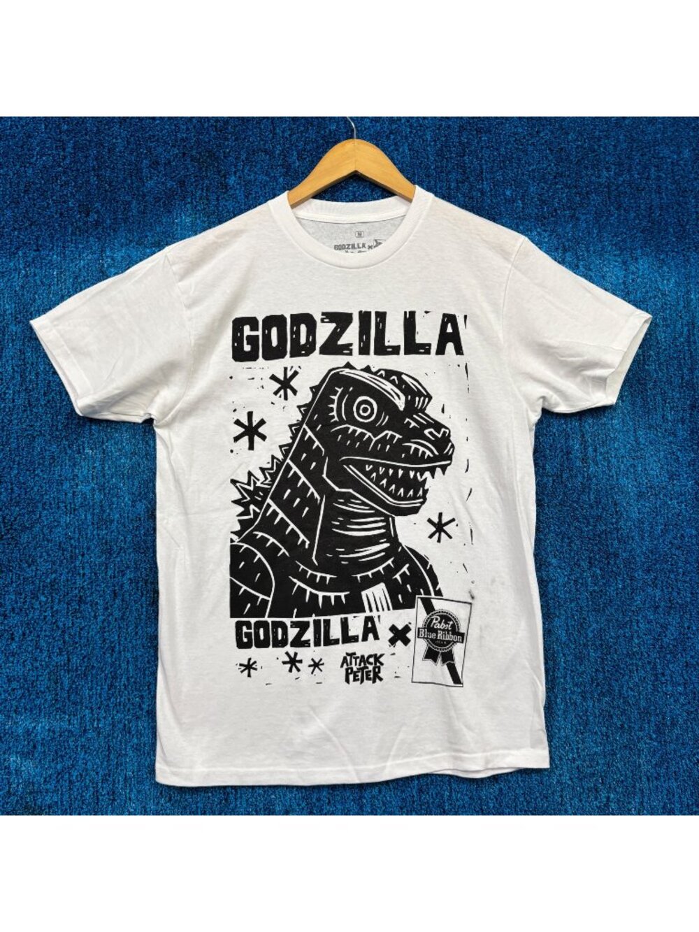 Godzilla King Of Monster White T-Shirt Size Medium
